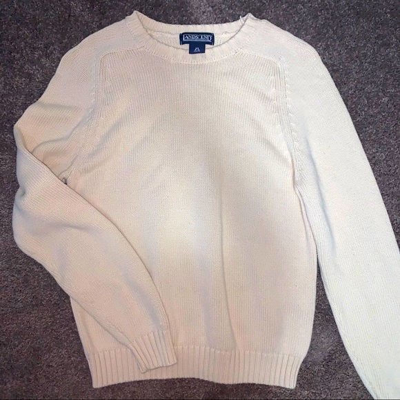 Cream color crew neck sweater - Picture 1 of 4